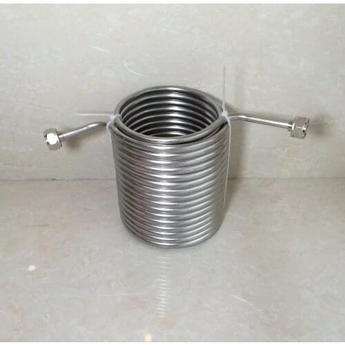 Picnic Brew Beer 15m long double layer Stainless Steel beer cooling coil for your joceky box with 5/8'G connector