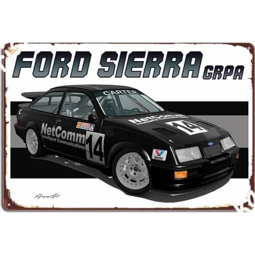 Gra Sierra Rs Cosworth Poster Metal Plaque Wall Decor Wall Pub Classic Wall Tin Sign Poster