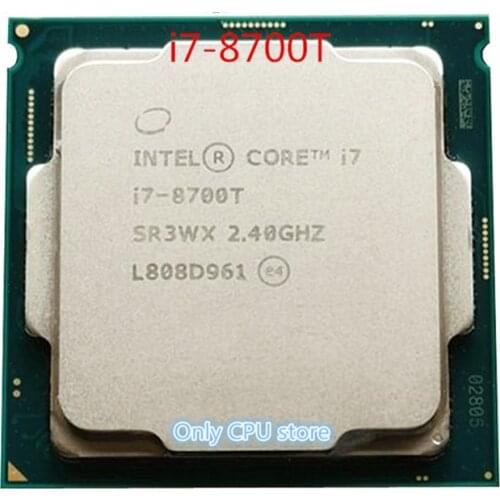 Procesador de CPU Intel Core i7-8700T i7 8700T 2,4 GHz de seis núcleos de 12 hilos 12M 35W LGA 1151