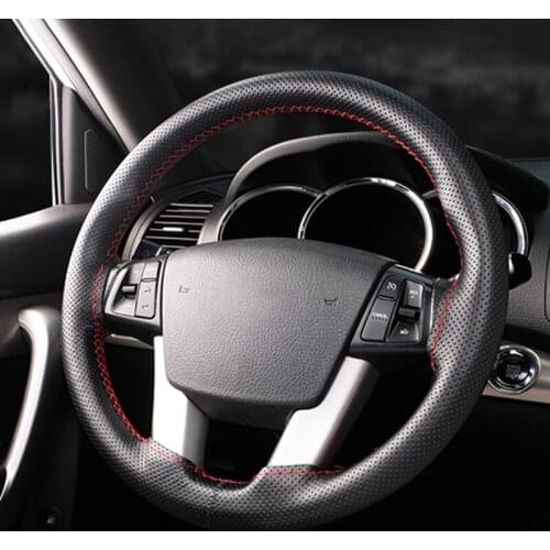 Universal Car Steering Wheel Cover Artificial Leather Car Steering Wheel Cover Perforated Breathable With Needle And Thread
