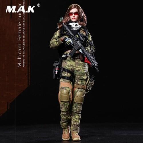 In Stock FS-73015 1/6 Scale Full Set Multicam Female Hunter Shooter MC War Angela Soldier Figure Model for Fans Collection Gifts