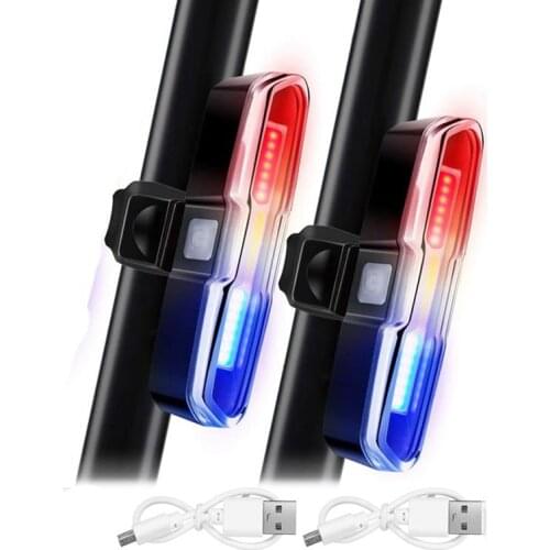 Bike Tail Light,Bright Bicycle Rear Light USB Rechargeable LED Bike Light Waterproof 5 Modes for Night Cycling Running