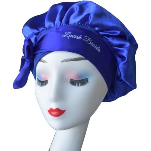 Customize logo bonnets and silk wraps hearwrap hair wig edge scarf wholesale
