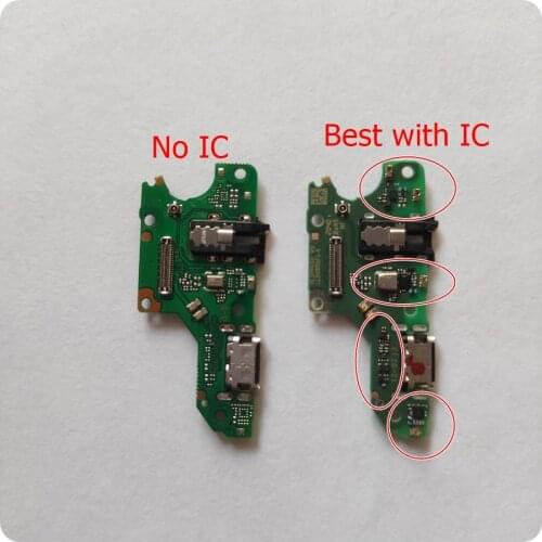 Wyieno For Huawei P Smart 2021 USB Dock Charging Port Plug Y7A Charger Flex Cable With Microphone MIC Board