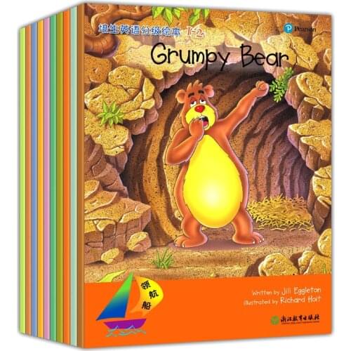 10 Books/Set 1-4 Level Graded Reading Basic Articles Hand Book Helping Child To Read Phonics English Story Picture Book libros