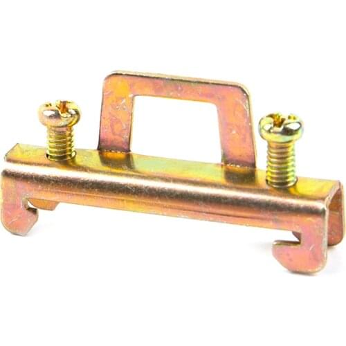 10pcs C45 single-layer fixing SDW-201 rail plug DIN 35mm iron fixing piece fixing clip positioning piece