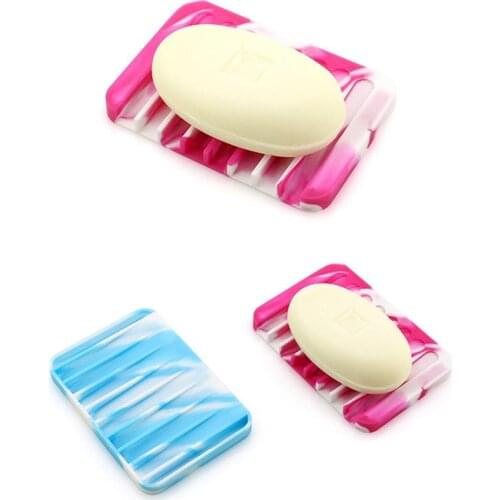 3PCS Soap Holder Creative Non-slip Soap Dish Soap Tray for Bathroom Kitchen