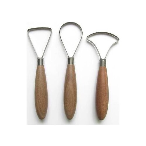 3 pcs Pottery Clay Molding Sculpting Tools kit handmade 0032808