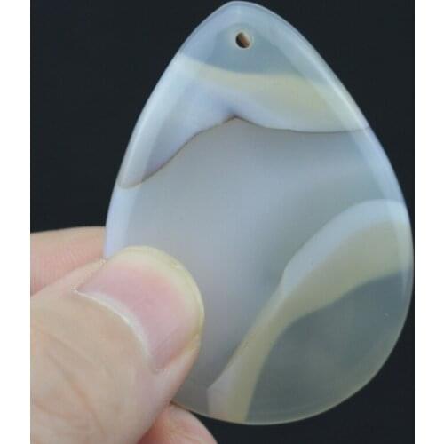 38x52mm drop shape gray leaf agates carnelian pendant natural stone beads for jewelry making wholesale