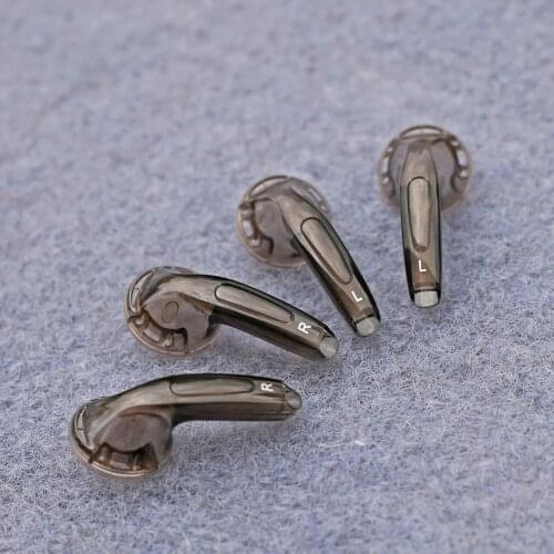 5 pairs DIY 15.4mm Earphones Shell Cases Transparent Black Color MX500 DIY Earphones