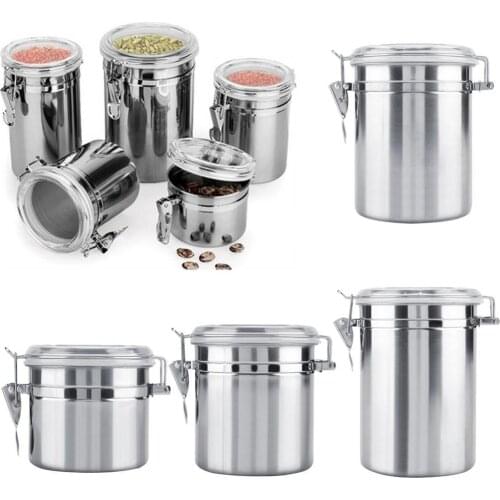 60% Hot Sales!!! 4/5inch Metal Sealed Can Milk Powder Coffee Beans Tea Tank Canister with Cover