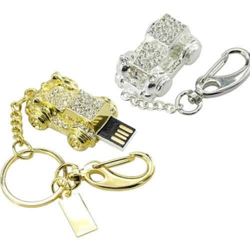 Crystal Diamond Car USB Flash Drive Mini Car Model 4GB 8GB 16G 32G 64GB PenDrive USB 2.0 Pen Drive Flash Memory Stick Drive