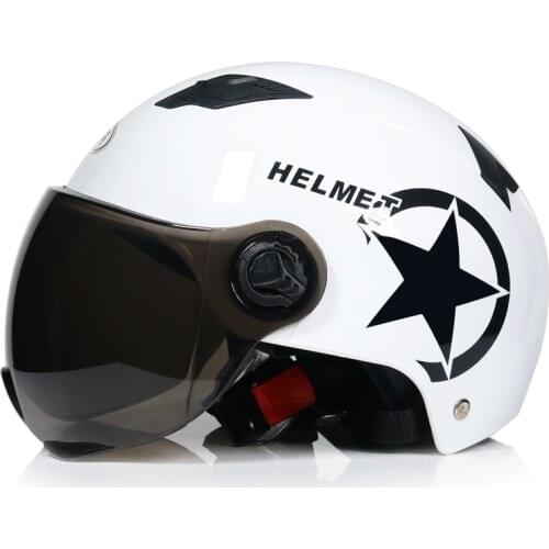 Open Face Motorcycle Helmet Scooter Bike Half Baseball Cap Anti-UV Safety Hard Hat Motocross Helmet Multiple Color Protect