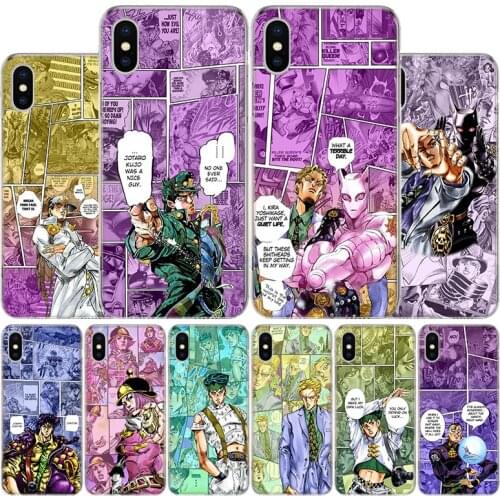 JoJo Bizarre Adventur Anime Cover Phone Case For Apple iphone 11 12 Pro XR X XS Max 7 8 6 6S Plus + 7G 6G 5 SE 2020 Coque Popula