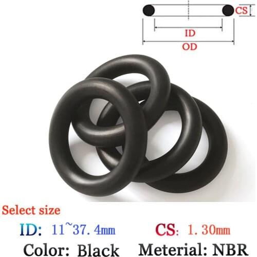 CS 1.3*10.4 Rubber O-Ring 10pcs Washer Seals Plastic gasket Silicone ring film oil and water seal gasket NBR material Ring