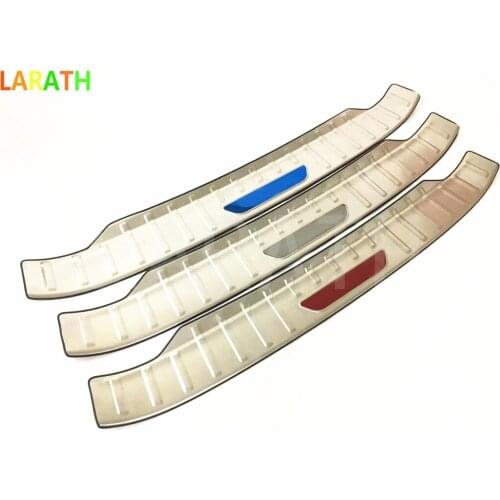 For Toyota Corolla 2014 2015 2016 2017 stainless steel Exterior Rear Trunk Bumper Scuff Plate Door Sill Car Styling 3 Colors