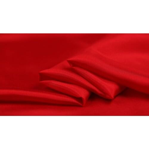 Howmay pure silk fabric habotai 8m/m 114cm 45" red color 20# habutai fabric for decor clothes lining fabric