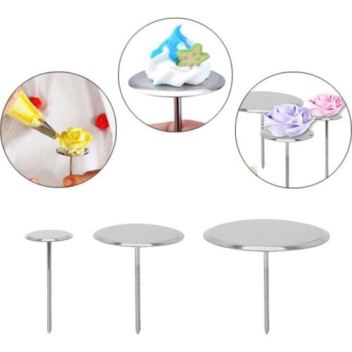 304 Stainless Steel Piping Nail Cake Rose Flower Nails DIY Needle Stick Baking Decorating Pastry Tools