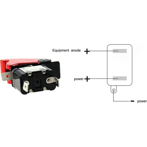 Car Vehicles Ignition Switch Panel Red LED Engine Start Push Button Toggle