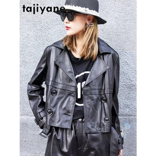 Jacket Leather Genuine Women Spring 2021 Real Sheepskin Coat Female Korean Style Jackets Chaqueta Cuero Mujer Pph4894