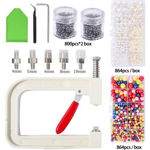 Pearl Setting Machine/Pearl Rivet Buttons Pearl Handmade tools for Hats/Shoes/Clothes/Bags/Skirt Setting Machine DIY Accessories
