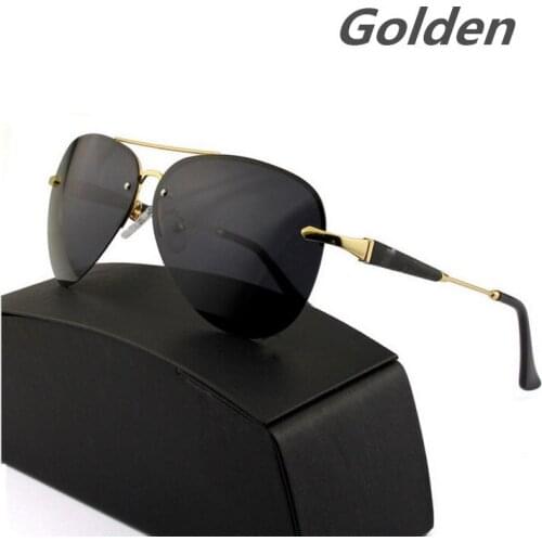 2021 Men Driving Sunglasses Fashion Trend Polarized Goggles Metal Frame UV 400 Protection gafas de sol hombre