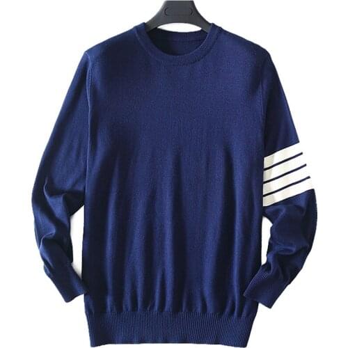 ZHILI Mens Sleeve Long Pullover Sweater 100% Cotton
