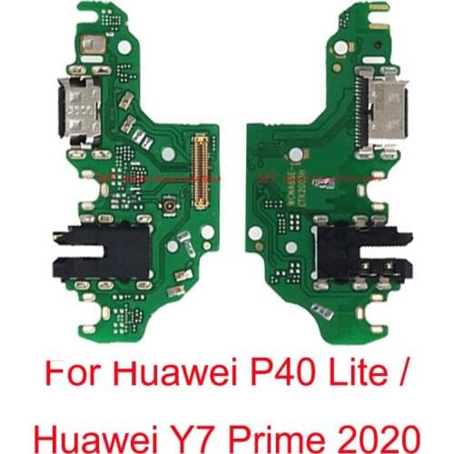 New USB Charging Dock Port Board Flex Cable For Huawei P40 Lite / Y7 Prime 2020 Charge Board Connect Flex Cable Ribbon Parts