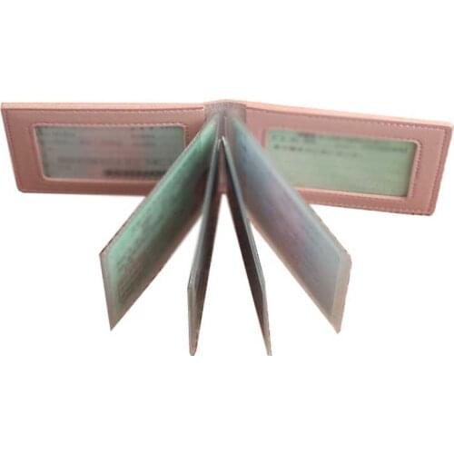 Driver License Holder Cover PU Leather Car Driving Documents Business ID Card Holder Solid Pass Certificate Card Travel Wallet