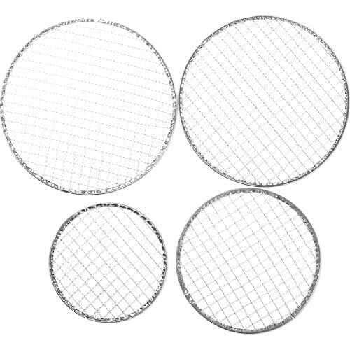 Disposable barbecue Net Multi-Purpose Round Stainless Steel Wire Steaming Cooling Barbecue Racks/Grills/Pan Grate/Carbon Baking