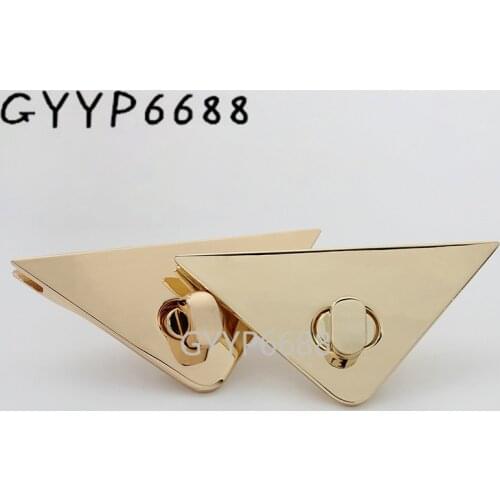 5sets 20sets High quality Silver gun black Hardware Accessories Twist the lock hang bag hook triangle lock Luggage Accessories