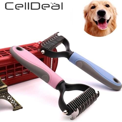 Hair Removal Comb Dogs Cat Brush Pet Hair Detachable Clipper Grooming Tools for Matted Long Hair Curly Pet Trimmer Combs Supply