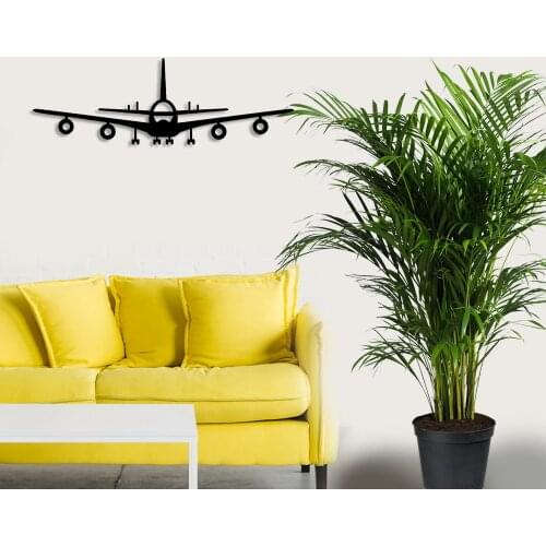 Airplane Pilot Childrens Room Wall Room Home Accessory Wooden Table 50x16cm