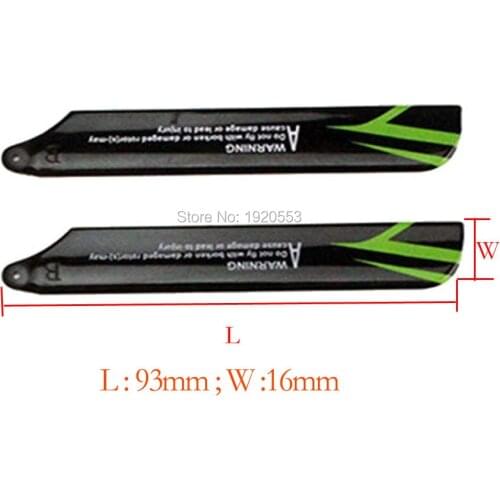 WLtoys V955 Blades V955-3 Main Rotor Blade Propeller Spare Parts For Wltoys V955 HiSKY FBL70 HFP80 RC Helicopter