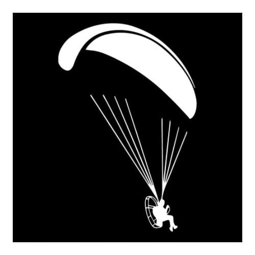 12CM*17.9CM Paramotor flyer Paramotorist Motorparaplan Fashion Decor Car Sticker Vinyl Car Styling Decal N1332
