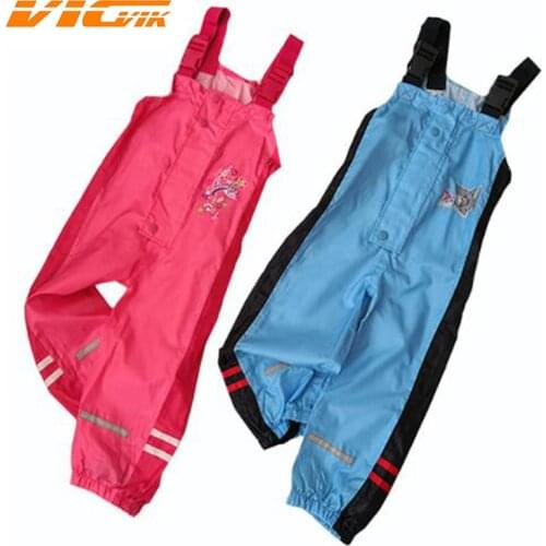 2019 New 1-6Yrs Baby Boys Girls Overalls Fashion Kids Overalls Boy Girl Children Waterproof Rain Pants Brand Waterproof Overalls