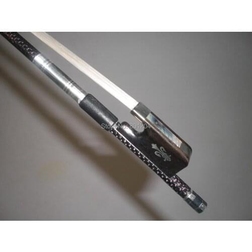 3 PC Nice Quality Carbon Fiber Cello Bow 4/4 with RED Wire Pro Inlay