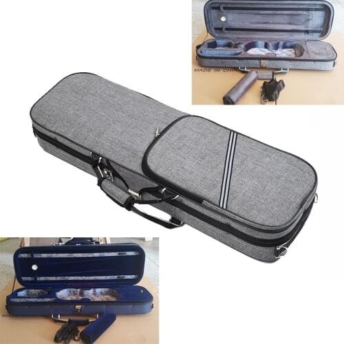 4/4 3/4 1/2 1/4 1/8 Violin case Super soft velvet inside Square Box Square Box Violin Square Case