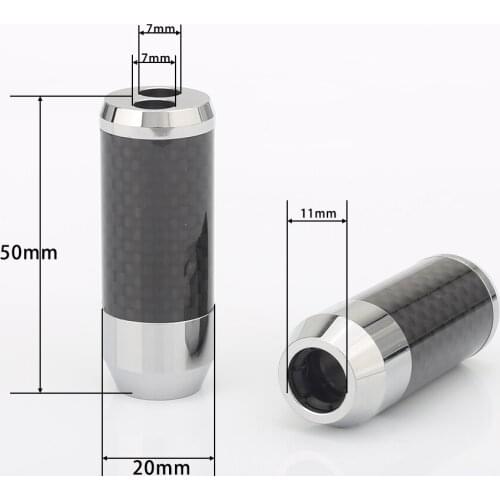 4Pcs DIY Splitt Carbon Fiber Pants Boot Y Splitter Speaker Audio Cable Wire pant