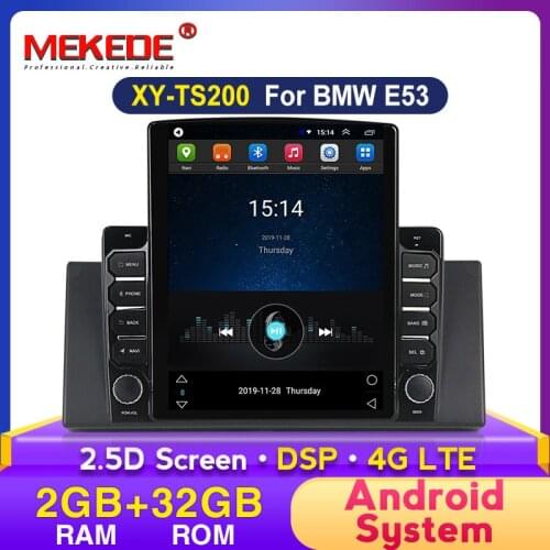 Android 2G+32G DSP Tesla Style Screen Car Dvd GPS Navigation for Bmw E53 E39 X5 WIFI BT Radio USB Steering Wheel Control 4G LTE