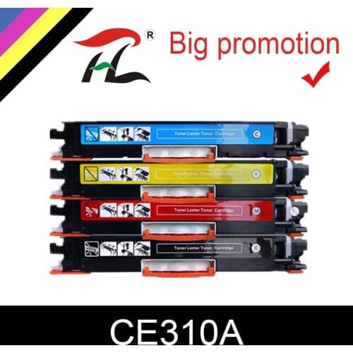 YLC CE310 CE310A -313A 126A 126 Compatible Color Toner Cartridge For HP LaserJet Pro CP1025 M275 100 Color MFP M175a M175nw