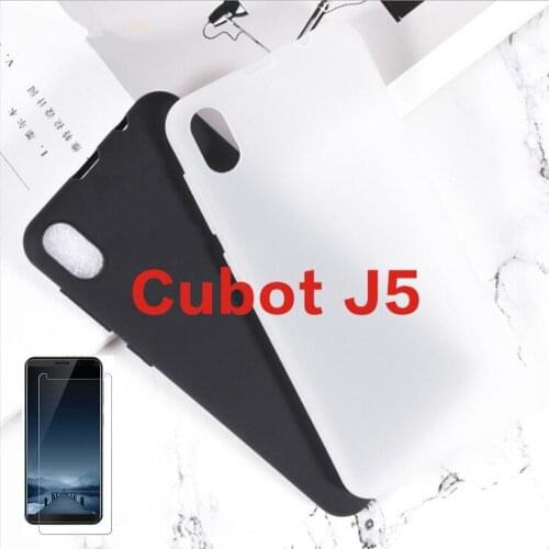For Cubot J5 Case For Cubot J5 2019 Cover + Screen Protector Tempered Glass Protective Film For Cubot J5