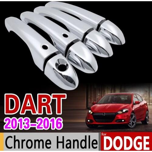 For Dodge Dart 2013 - 2016 Luxurious Chrome Door Handle for Dodge Dart 2014 2015 Covers Car Accessories Car Stickers