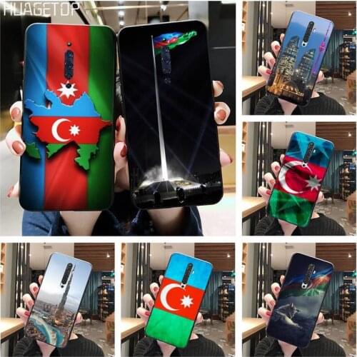 HUAGETOP Azerbaijan buta flag Black TPU Soft Phone Case For Oppo A5 A9 2020 Reno2 z Renoace 3pro Realme5Pro