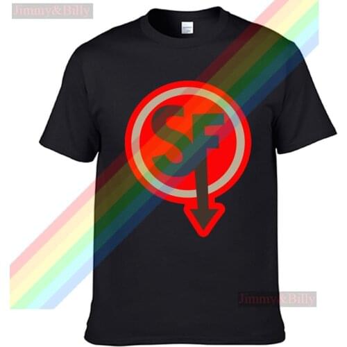 Sally Face Red And Gray Circle Arrow Logo T Shirt For Men Limitied Edition Unisex Brand T-shirt Cotton Amazing Short Sleeve Tops