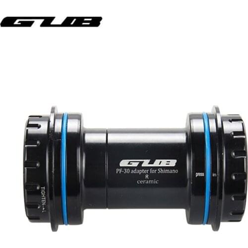 GUB PF30 Ceramic Bottom Bracket 46mm through Axle transfer to 22 24mm Adapter MTB Road Bike Bottom Bracket BB Crank Set Axis