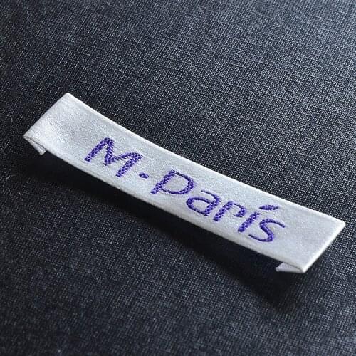 Customize clothing woven labels/garment embroidered tags/dress t-shirt collar labels main label brand printing 1000 pcs a lot