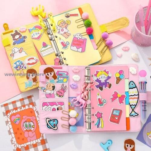 Girl Heart Loose-leaf Book Hand Ledger Small Fresh and Cute Diary Book Korean Notebook Sub-model Net Red Suit