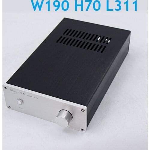 Hifi Earphone Amp Chassis DIY Aluminum Power Amplifier Supply Case Preamp Tube Amplifier Enclosure Box W190 H70 L311