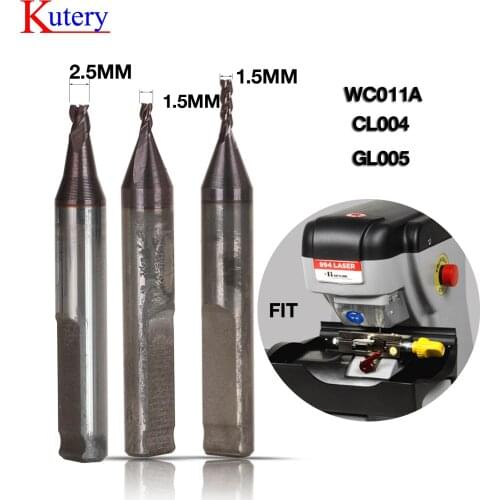 Kutery 2.5/1.5mm CutterWC011A CL004 GL005 in carbide in HSS for KEYLINE-Bianchi 994 Laser / Ninja laser/LASER HP